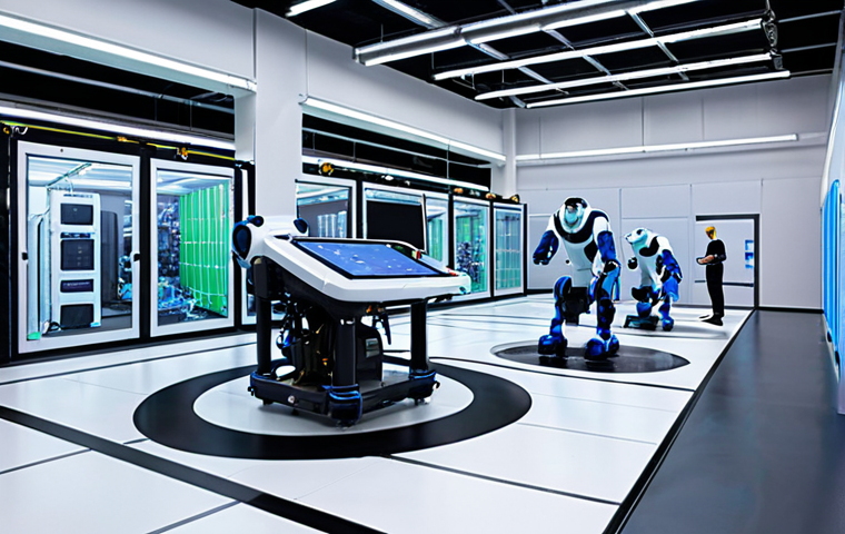 An ultra-modern, clean factory floor where skilled human technicians seamlessly collaborate with advanced, AI-powered collaborative robots (cobots). Real-time holographic displays visualize vast streams of data, showing predictive maintenance insights, dynamic production schedules, and precise quality control analytics. The atmosphere is vibrant with innovation, showcasing the perfect synergy between intelligent automation, data-driven decision-making, and empowered human expertise, representing the future of smart manufacturing.