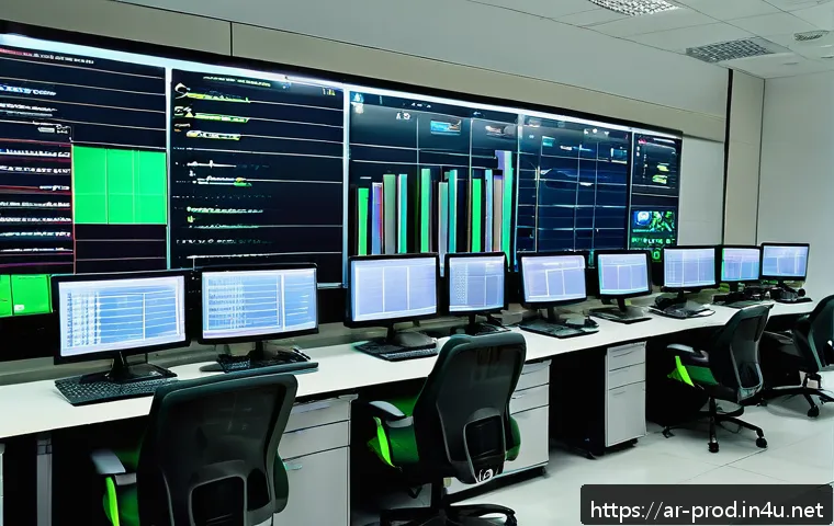 생산관리 직무에서 사용하는 보고서 템플릿 - A modern industrial control room in a Middle Eastern factory, featuring large digital dashboards dis...