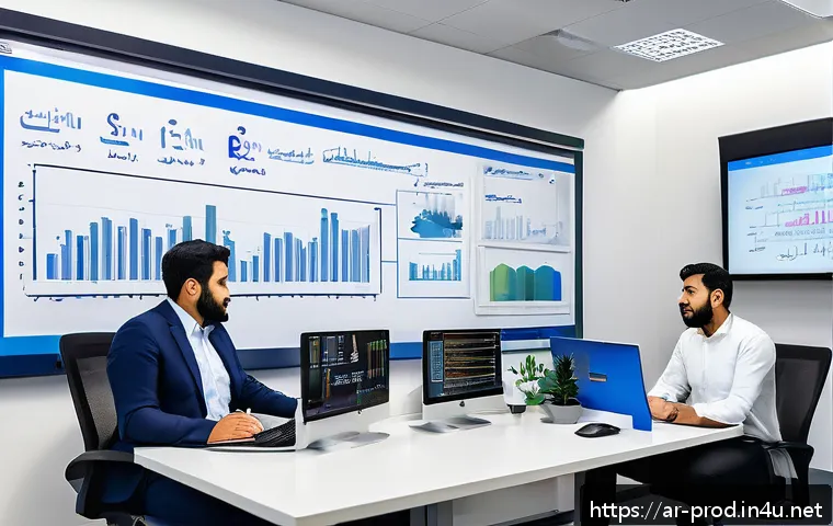 생산관리와 Lean Six Sigma의 연결 - A detailed professional workplace scene in an Arabic manufacturing company, showing a diverse team o...